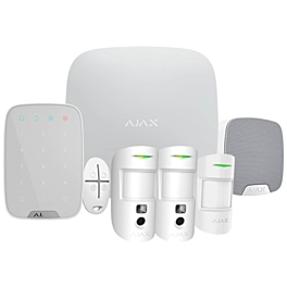 Ajax Hub 2 Funk-Alarmsystem Deluxe-Kit Weiß