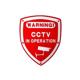 CCTV-Kamera-Aufkleber – leuchtend