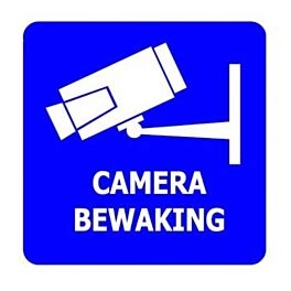 CCTV-Kamera-Aufkleber - 15 x 15 cm (3 Stück)