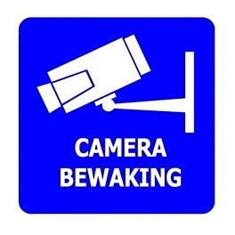 CCTV-Kamera-Aufkleber - 5 x 5 cm (3 Stück)