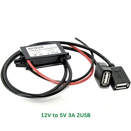 12V auf 5V Konverter mit 2x USB – DC Konverter