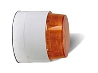 Blitzlampe, verkabelt, Farbe Bernstein